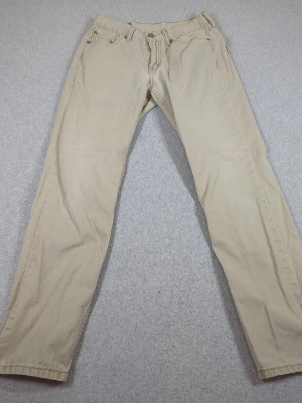 Levi's 514 Jeans Men's 29x32 (Actual 28x29) Beige Regular Fit Straight Leg